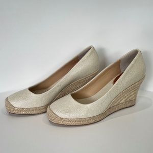 Canvas & Burlap Wedges